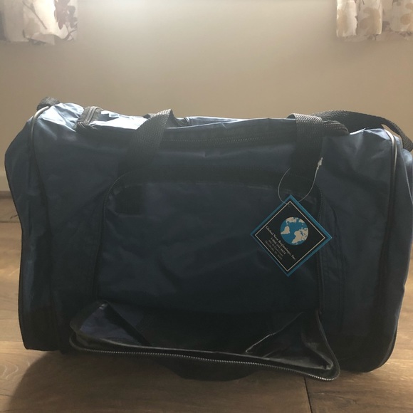 Navy zippered tote bag - Picture 2 of 4